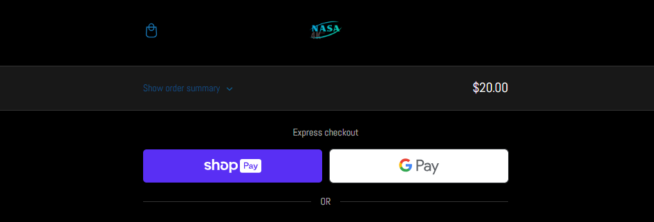 Express checkout for NASA IPTV 
