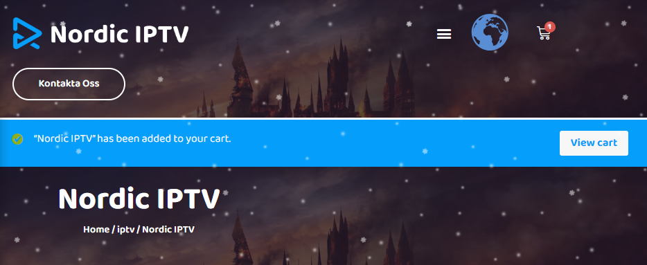 tap the View cart button