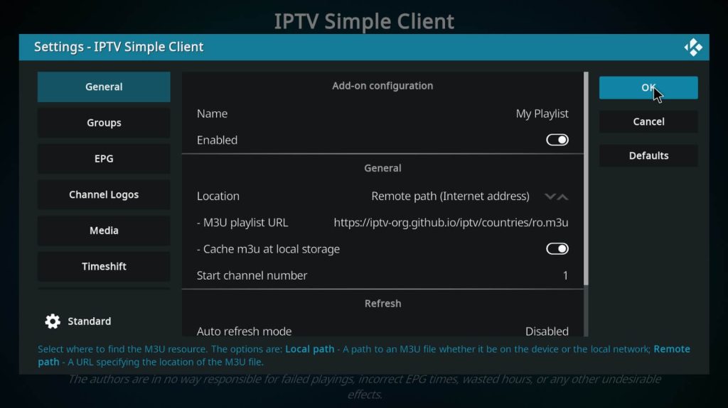 IPTV on Kodi