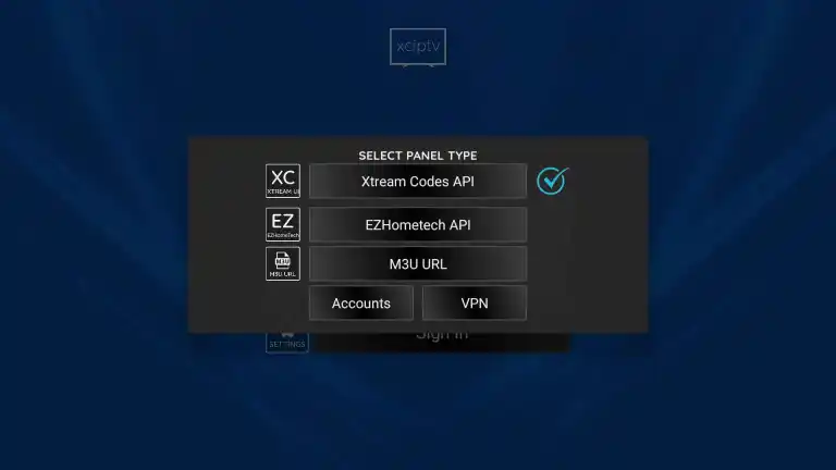 Select Panel Type to stream IPTV on Panasonic Smart TV