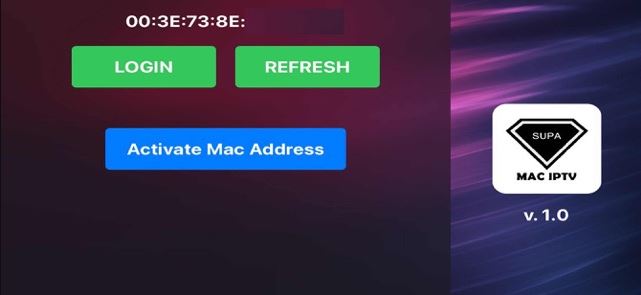 Click the Activate Mac address button
