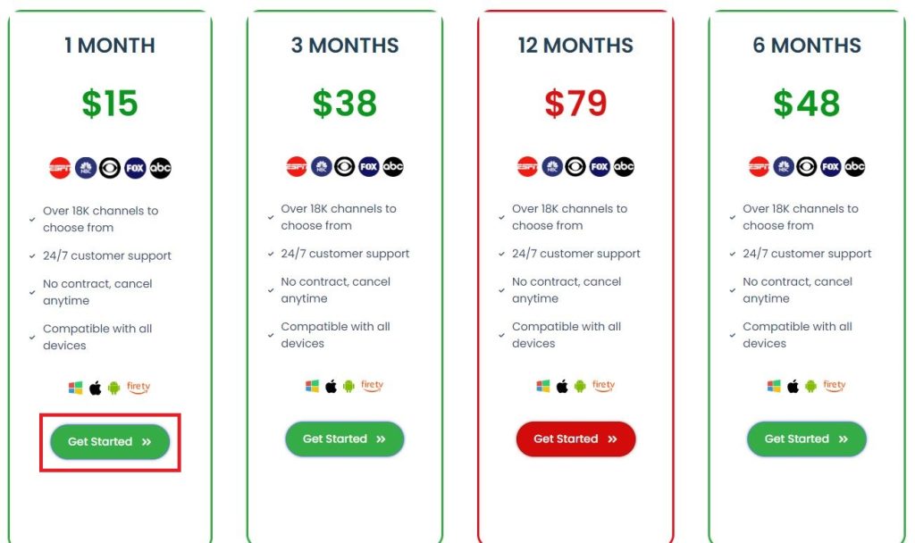 Digital Lizard IPTV plans