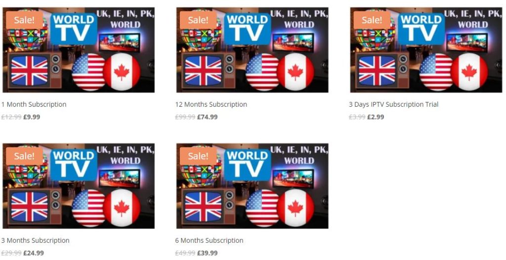 UMTV IPTV packages